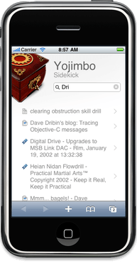 Sidekick on iPhone