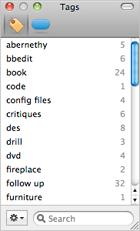 Tags editor