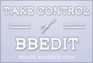Take Control of BBEdit ebook available now