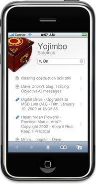 Sidekick on iPhone