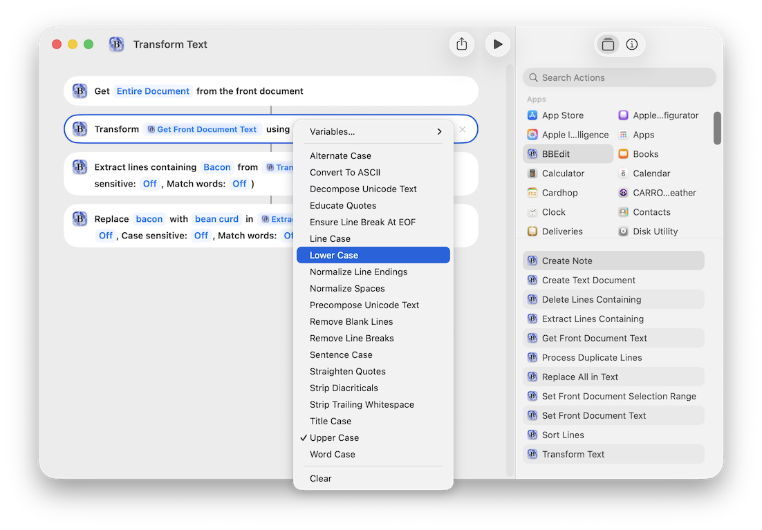 Reduced-size Shortcuts example